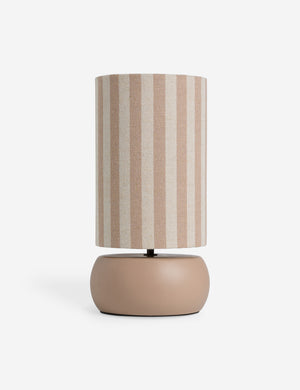 Dee striped column shade table lamp