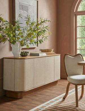 Open Box: Clinton Sideboard, Ivory Raffia