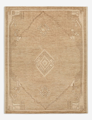 Elna Hand-Knotted Wool Rug Swatch, Oat and Mushroom