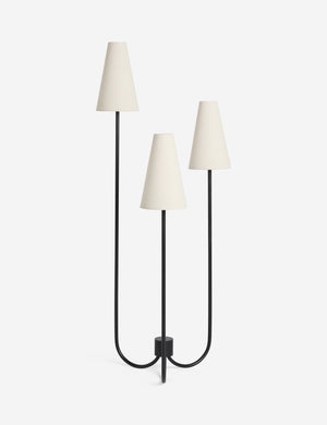 Familia slim 3-tapered shade floor lamp by Aimee Song