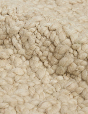 Furin Handwoven Wool Rug Swatch  by DISC Interiors, Cream