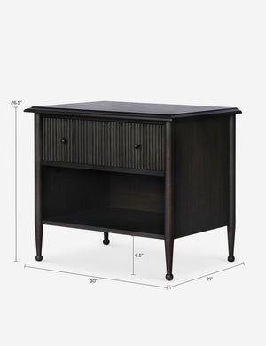 Eloise Nightstand by Amber Lewis x Four Hands : Smoked Black
