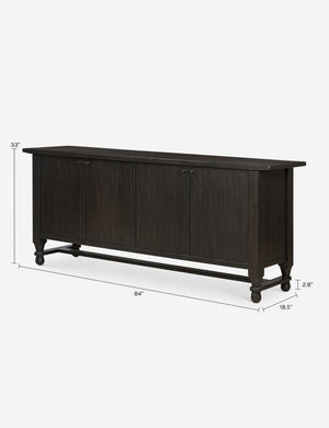 Lainey Sideboard by Amber Lewis x Four Hands : Smoked Black