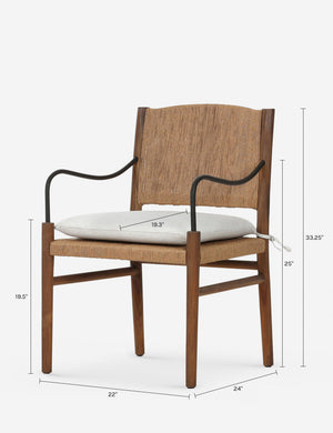 Andover Outdoor Dining Chair by Amber Lewis x Four Hands : Alessi Linen