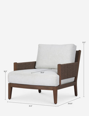 Brewer Outdoor Accent Chair by Amber Lewis x Four Hands : Alessi Linen