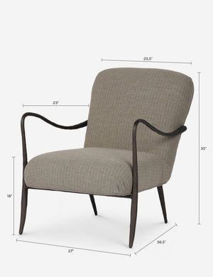 Locke Outdoor Accent Chair by Amber Lewis x Four Hands : Ambro Stripe