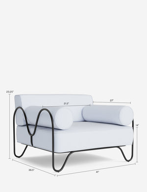 Peggy Outdoor Accent Chair by Sarah Sherman Samuel : Oat Sunbrella Play