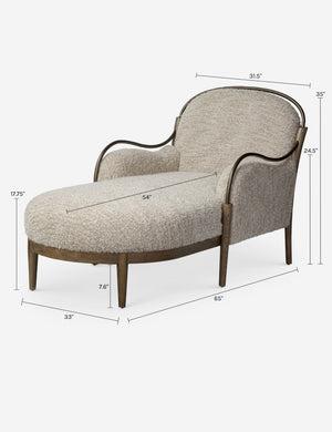 Demi Chaise by Amber Lewis x Four Hands : Stone
