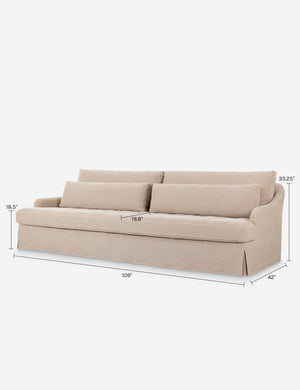 Keena Slipcover Sofa by Amber Lewis x Four Hands : Dune