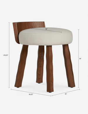Griffin Stool by Sarah Sherman Samuel : Pecan