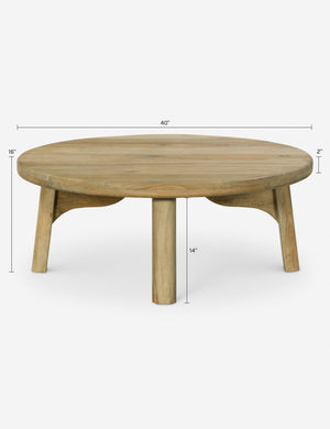 Coleridge Round Coffee Table : Natural