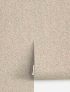Villette Paperweave Wallpaper, Walnut - Swatch