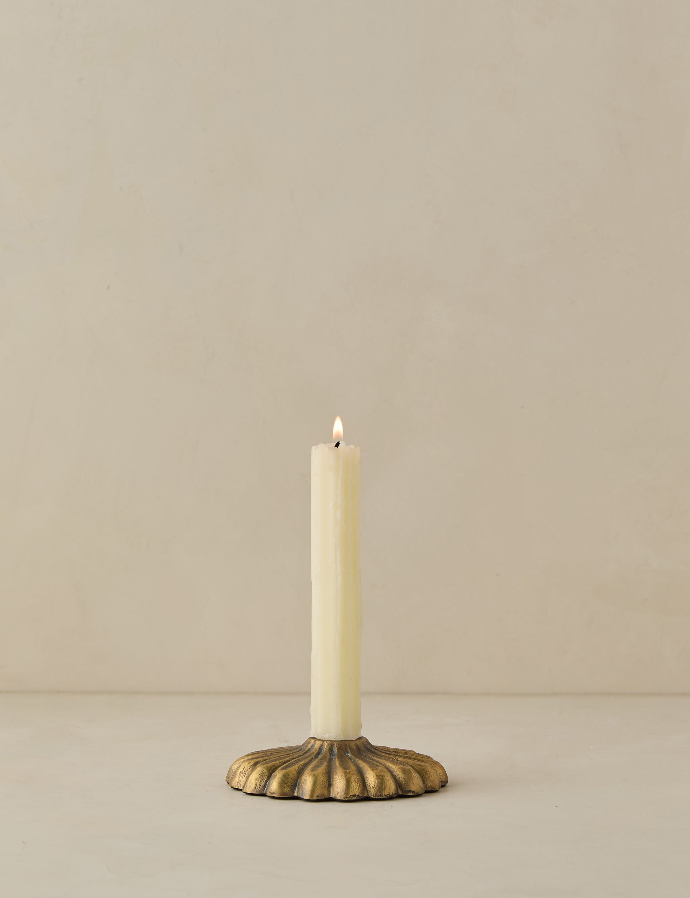 #style::short-taper | Giovanna brass taper candle holder