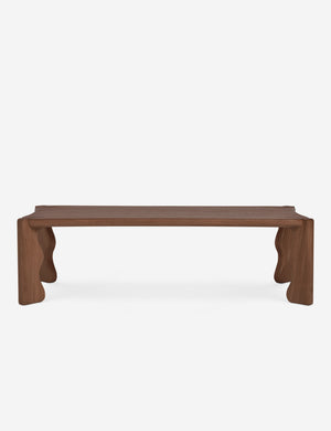 Grifo wavy sculptural oak coffee table by Aimee Song