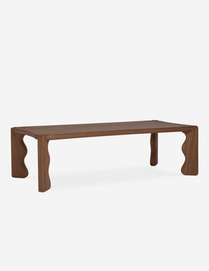 Grifo wavy sculptural oak coffee table by Aimee Song