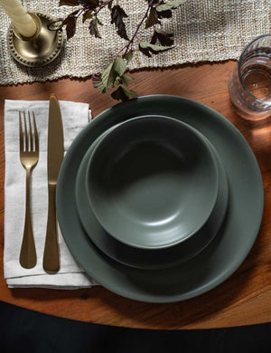 Heritage Stoneware Dinnerware by Hamkke : Moss