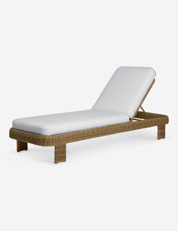 #color::natural | Hadler modern sculptural wicker outdoor chaise lounger