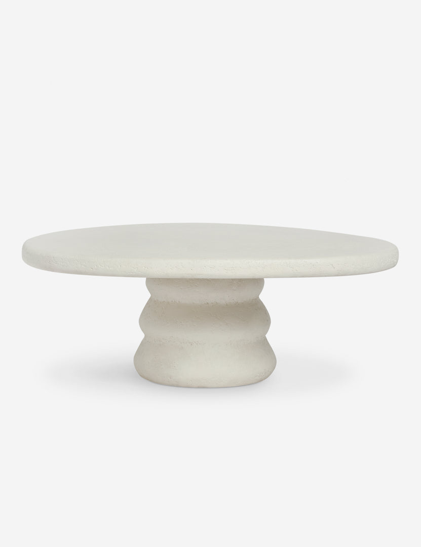#color::ivory | Hannu modern round fibercement coffee table by Aimee Song