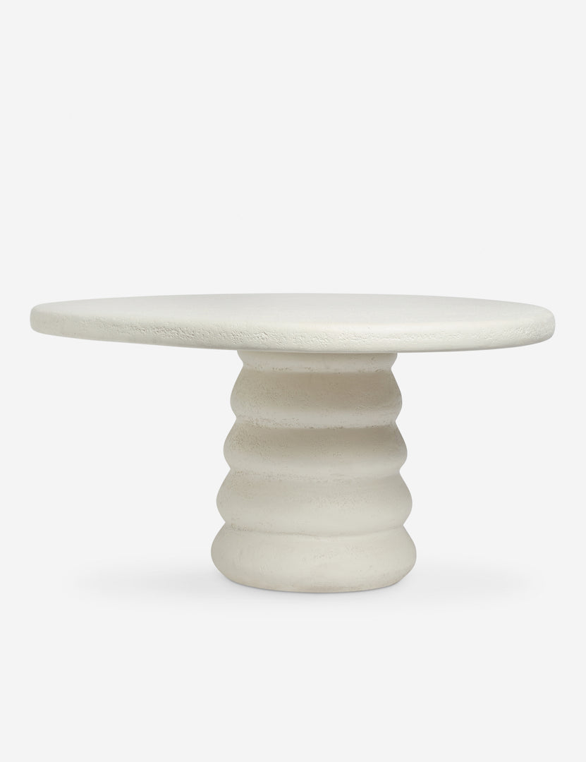 #color::ivory | Hannu modern round fibercement dining table by Aimee Song