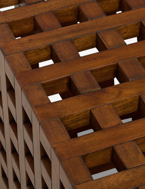 Open Box: Hila Square Coffee Table, Pecan by Sarah Sherman Samuel
