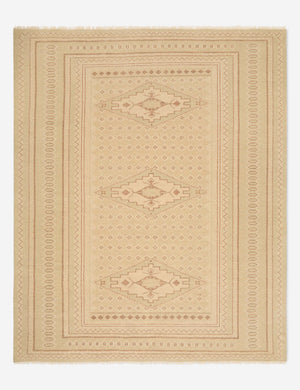 Ireson Hand-Knotted Wool Rug Swatch, Oyster and Taupe
