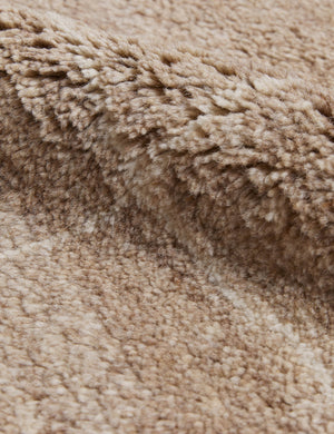 Irregular Grid Hand-Knotted Wool Rug Swatch by Sarah Sherman Samuel, Sandstone