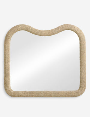 Kacia woven frame mantel mirror