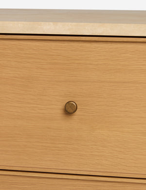 Open Box: Keshan 6-Drawer Dresser, Natural and Travertine