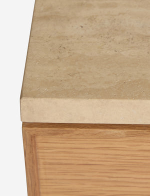 Open Box: Keshan 6-Drawer Dresser, Natural and Travertine