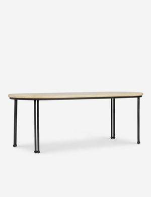 Open Box: Lanata Outdoor Dining Table, Travertine