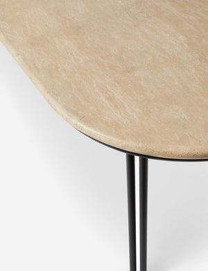 Open Box: Lanata Outdoor Dining Table, Travertine