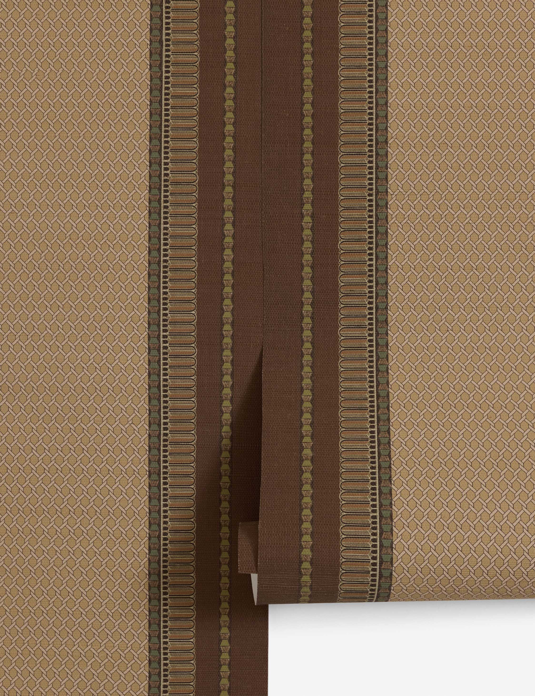 #color::maroon | Lansbury Grasscloth Wallpaper Mural by Jake Arnold