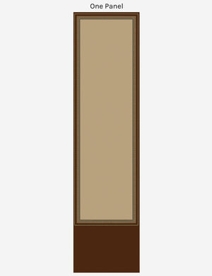 One panel of the Lansbury Grasscloth Wallpaper Mural by Jake Arnold