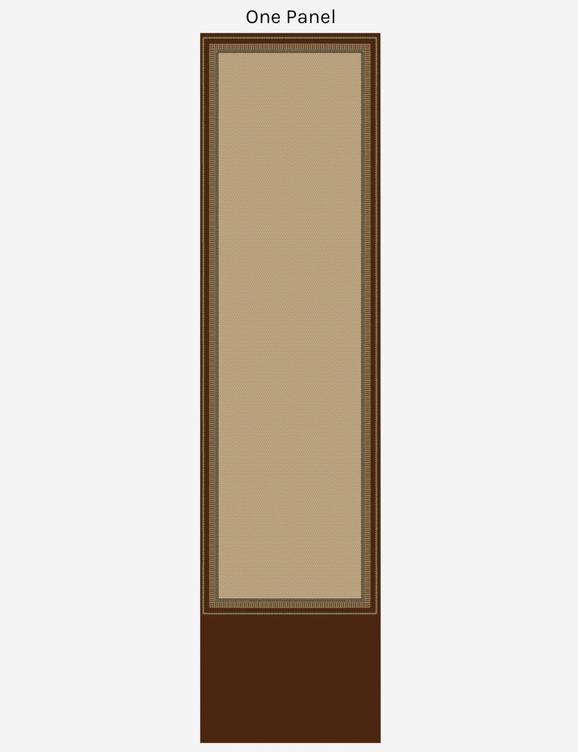 #color::maroon | One panel of the Lansbury Grasscloth Wallpaper Mural by Jake Arnold