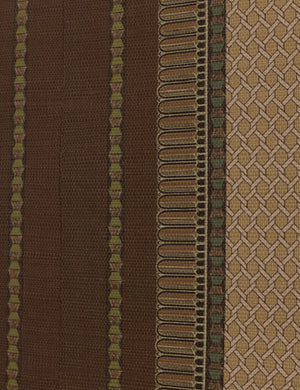 Close up of the Lansbury Grasscloth Wallpaper Mural by Jake Arnold