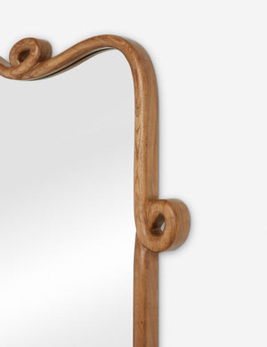 Open Box: Looped Wood Floor Mirror, Natural, 32