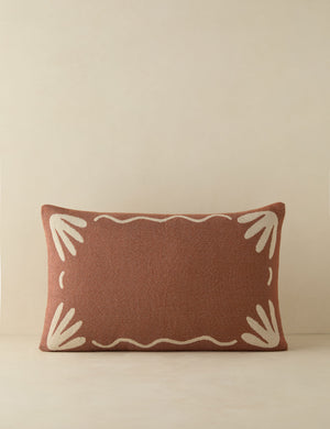 Lovett minimalist border design indoor / outdoor pillow by Sarah Sherman Samuel