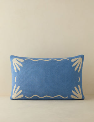 Lovett minimalist border design indoor / outdoor pillow by Sarah Sherman Samuel
