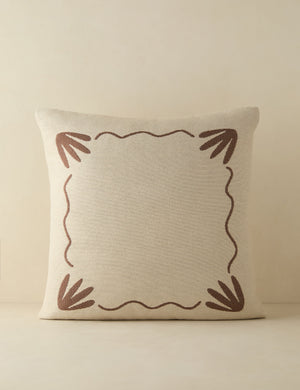 Lovett minimalist border design indoor / outdoor pillow by Sarah Sherman Samuel