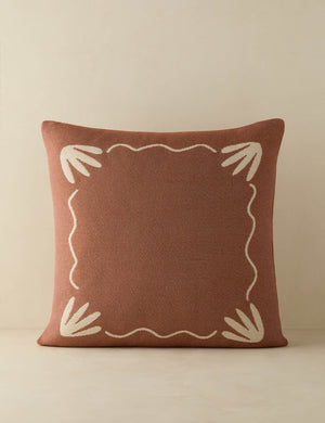 Lovett minimalist border design indoor / outdoor pillow by Sarah Sherman Samuel
