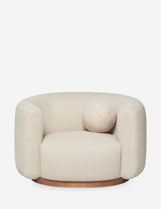 Open Box: Lowry Swivel Chair, Natural