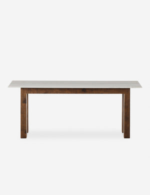 Henshaw rustic marble-top console table
