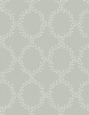 Wilma Wallpaper Swatch by Scalamandre, Sage Green
