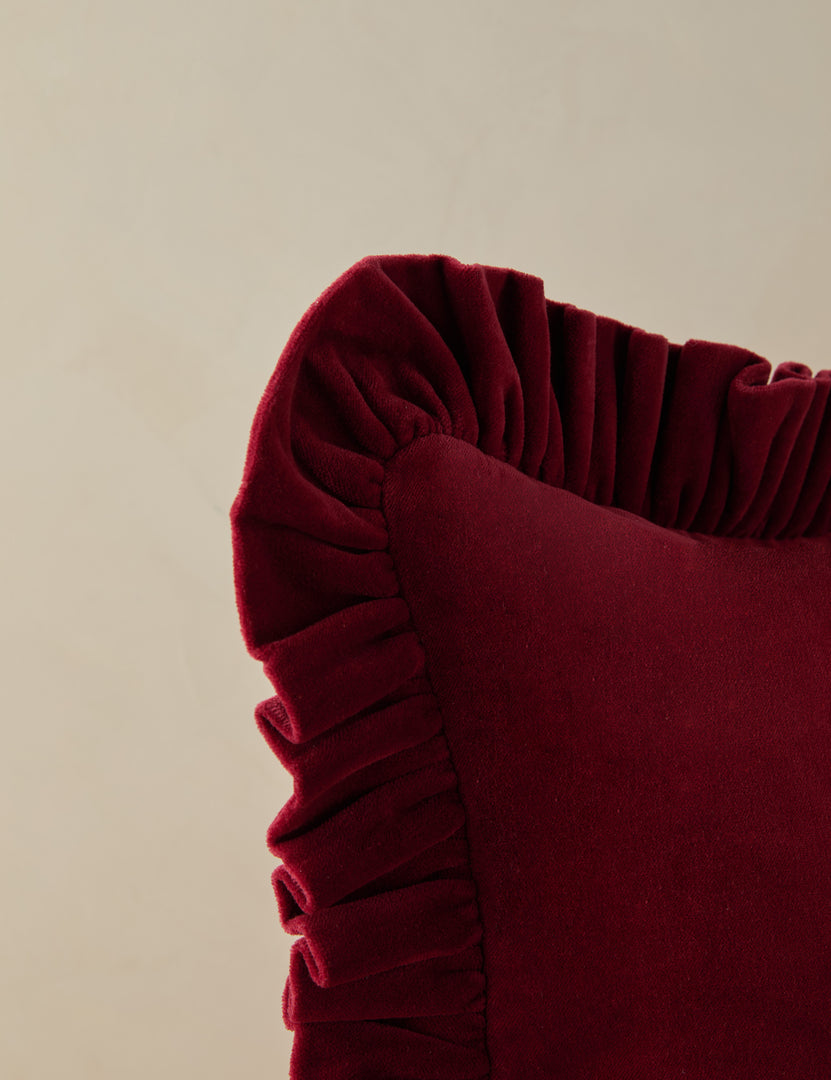 #color::cherry #style::square #style::lumbar #fill type::with-feather-down-insert #fill type::pillow-cover-only 