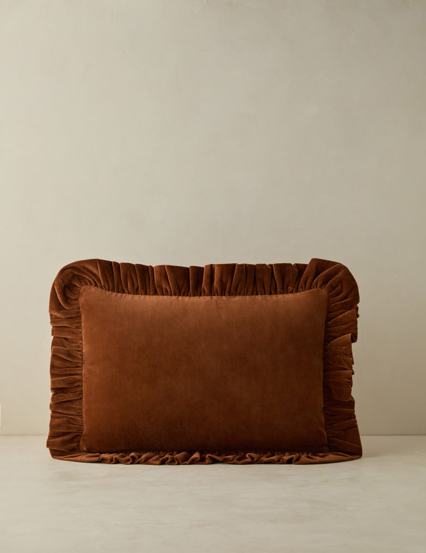 #color::chestnut #style::lumbar #fill type::with-feather-down-insert #fill type::pillow-cover-only 