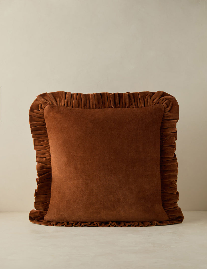 #color::chestnut #style::square #fill type::with-feather-down-insert #fill type::pillow-cover-only 