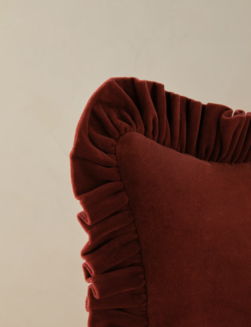 #color::sangria #style::lumbar #style::square #fill type::with-feather-down-insert #fill type::pillow-cover-only 