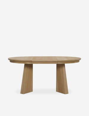 Open Box: Nycola Extendable Oval Dining Table, Natural Oak 44