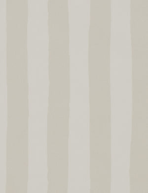 Painterly Stripe Wallpaper Swatch by Sarah Sherman Samuel, Natural