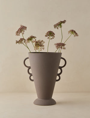 Panthea textural tapered loop handle ceramic vase by Aimee Song